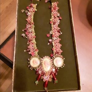 Victorian style Mille Fleur necklace